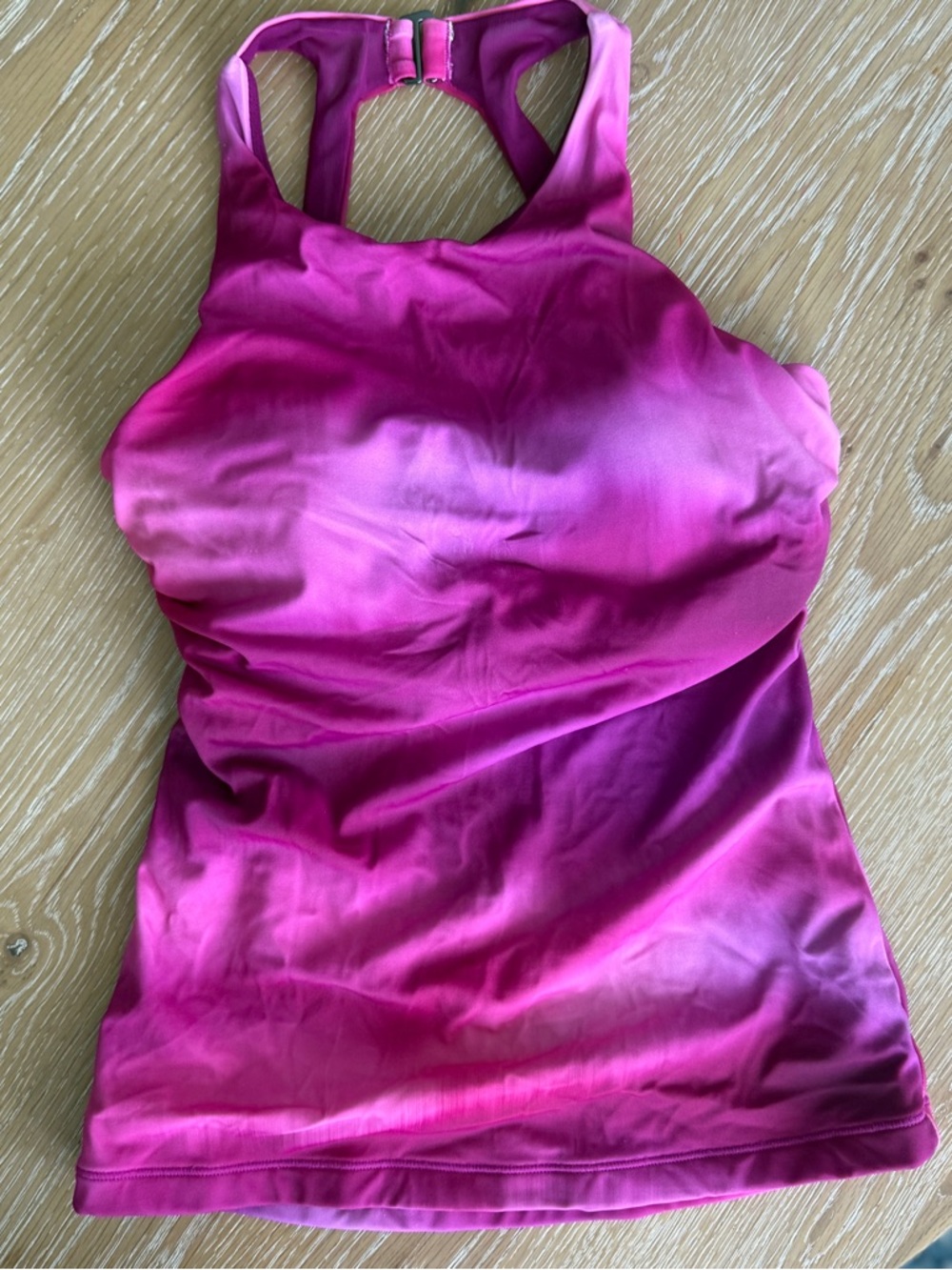 Athleta Pink Ombre Racerback Tank